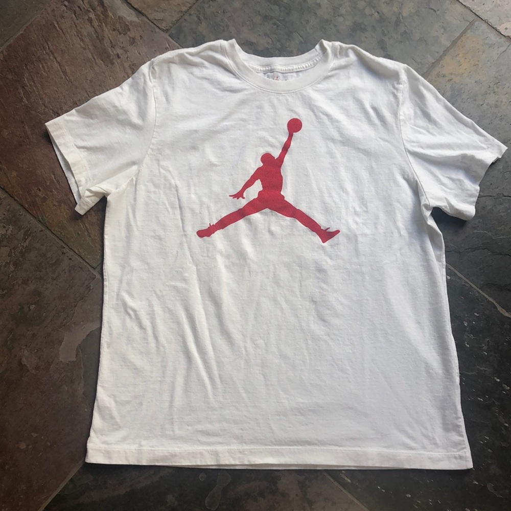 Air Jordan white t-shirt XL